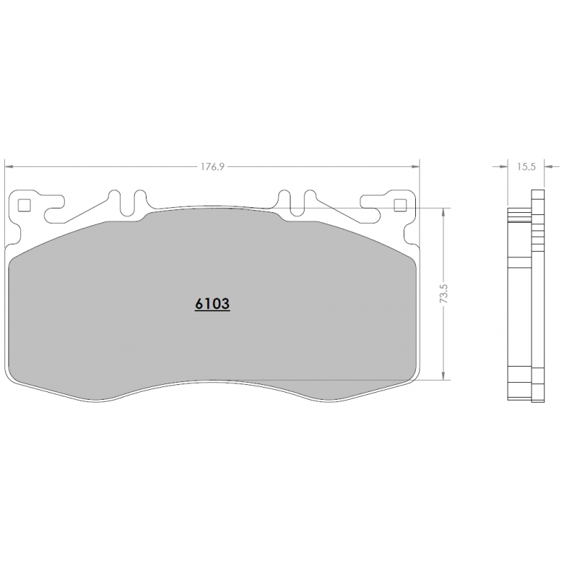 Sprint / medium distance compound with good bite. Race brake pads - Mercedes-Benz 2020-
A45S / CLA45 / GLA45
front brake pad